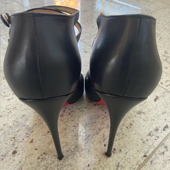 Christian Louboutin Viennana 120mm Black kid Euro size 40.5 - Picture 3 of 6